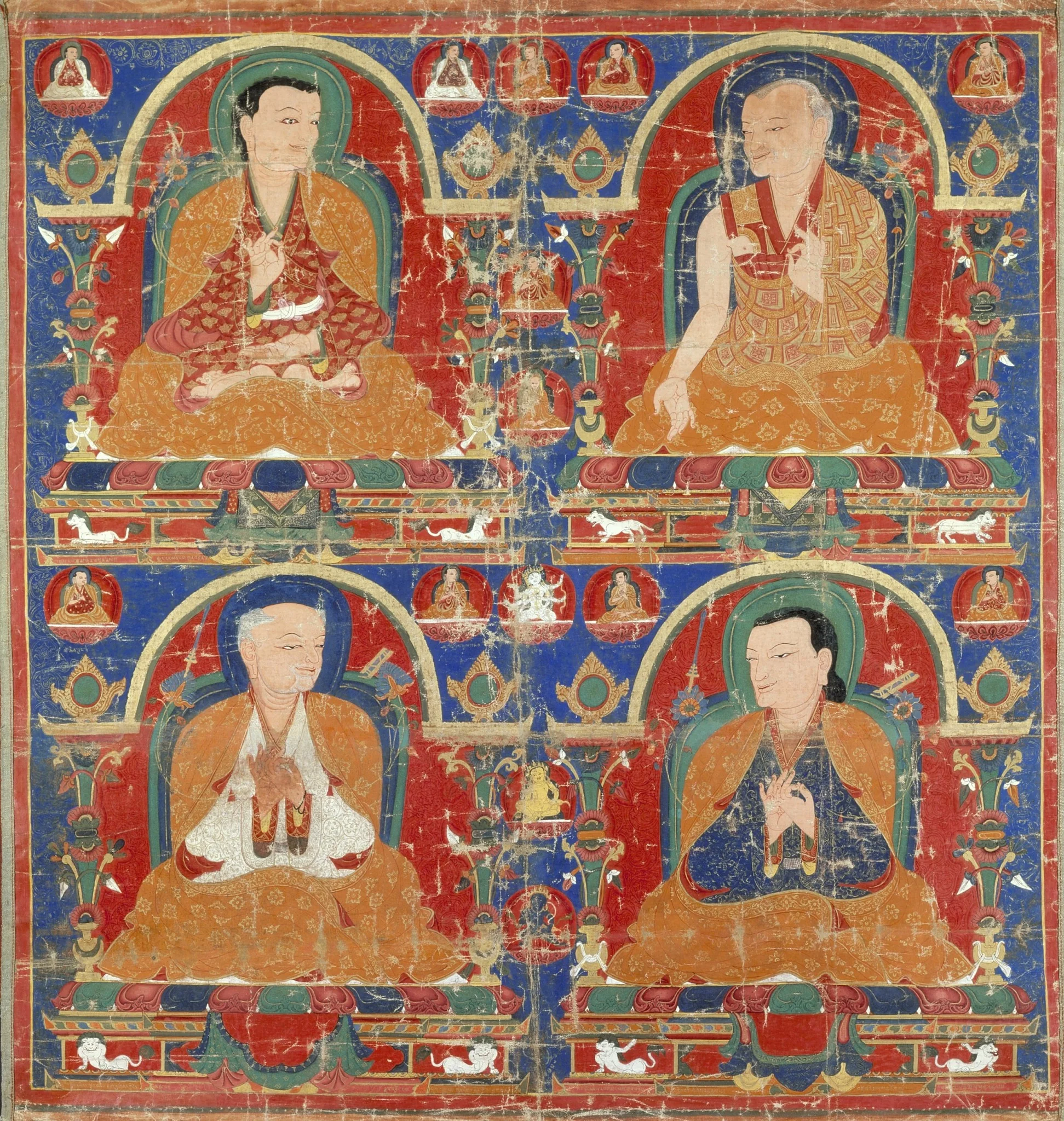 Sakyapa Monks, detail