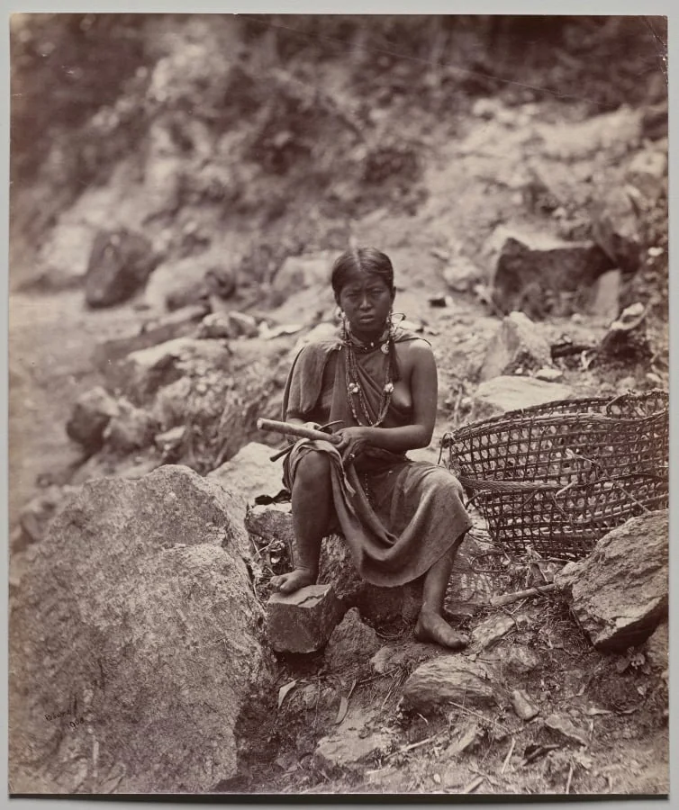 Lepcha Woman (number 1908), detail