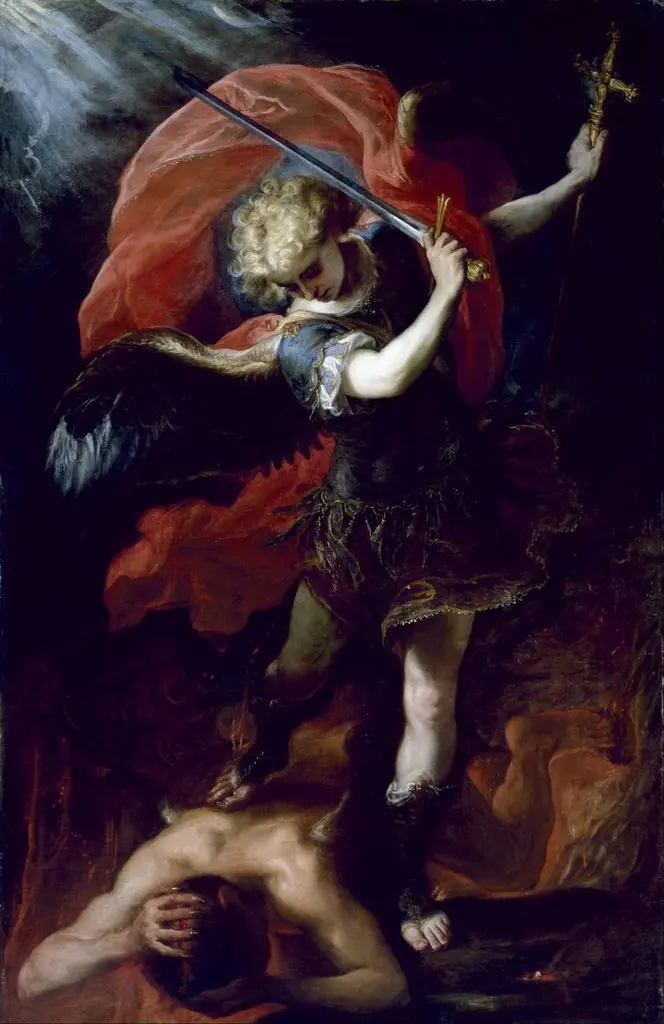 Saint Michael the Archangel, by Claudio Coello, oil, 1660