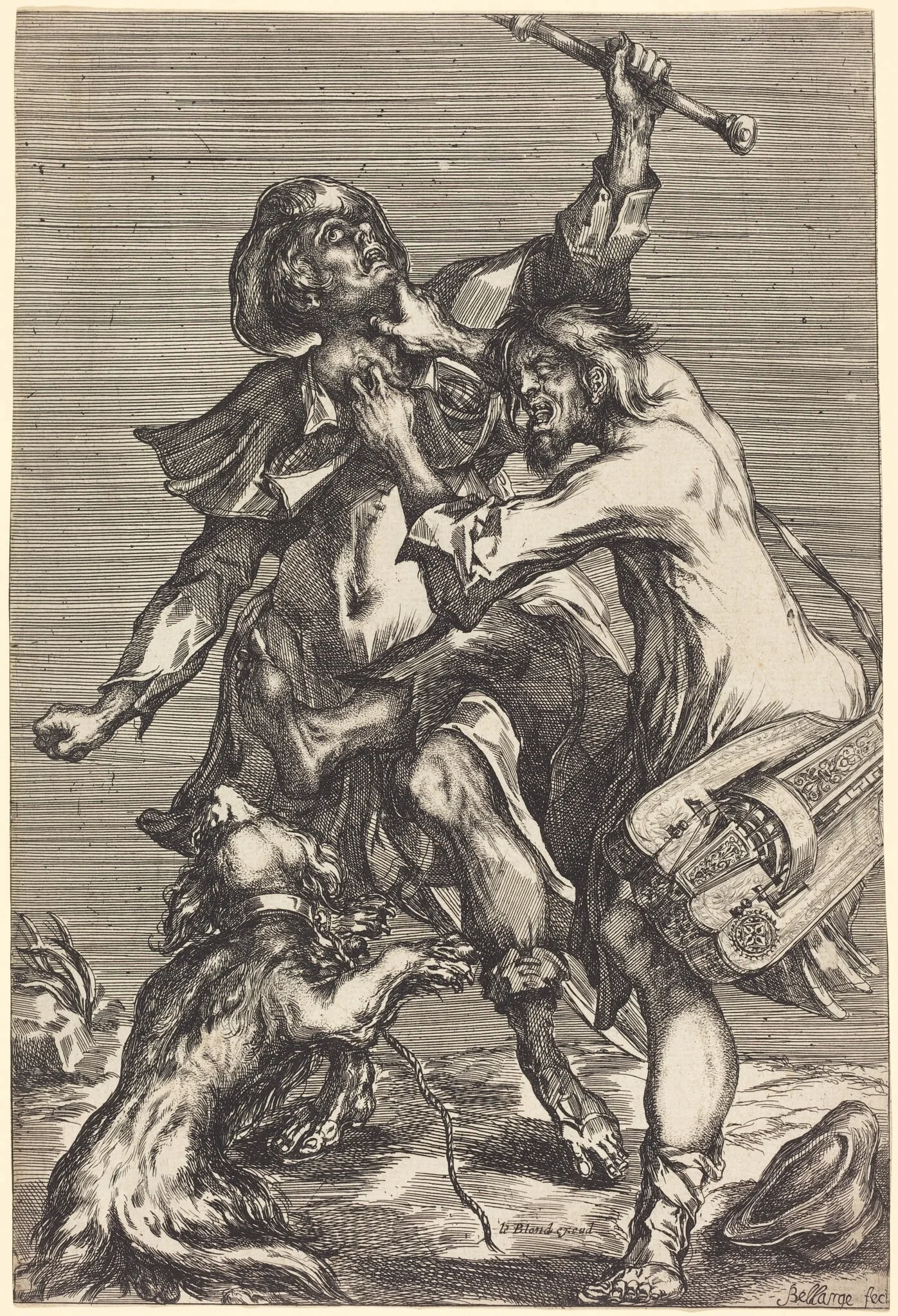 Fighting Beggars, detail