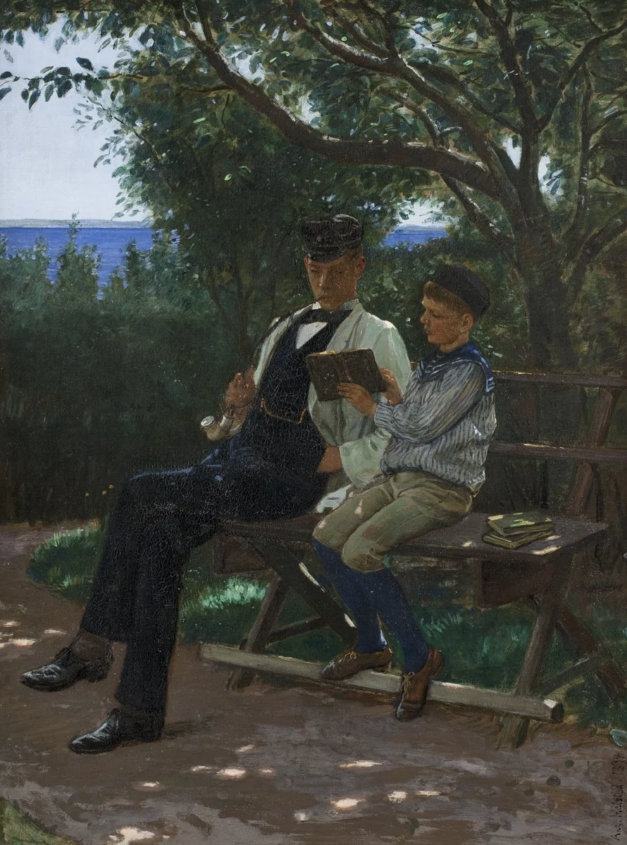 Undervisning på landet, detail