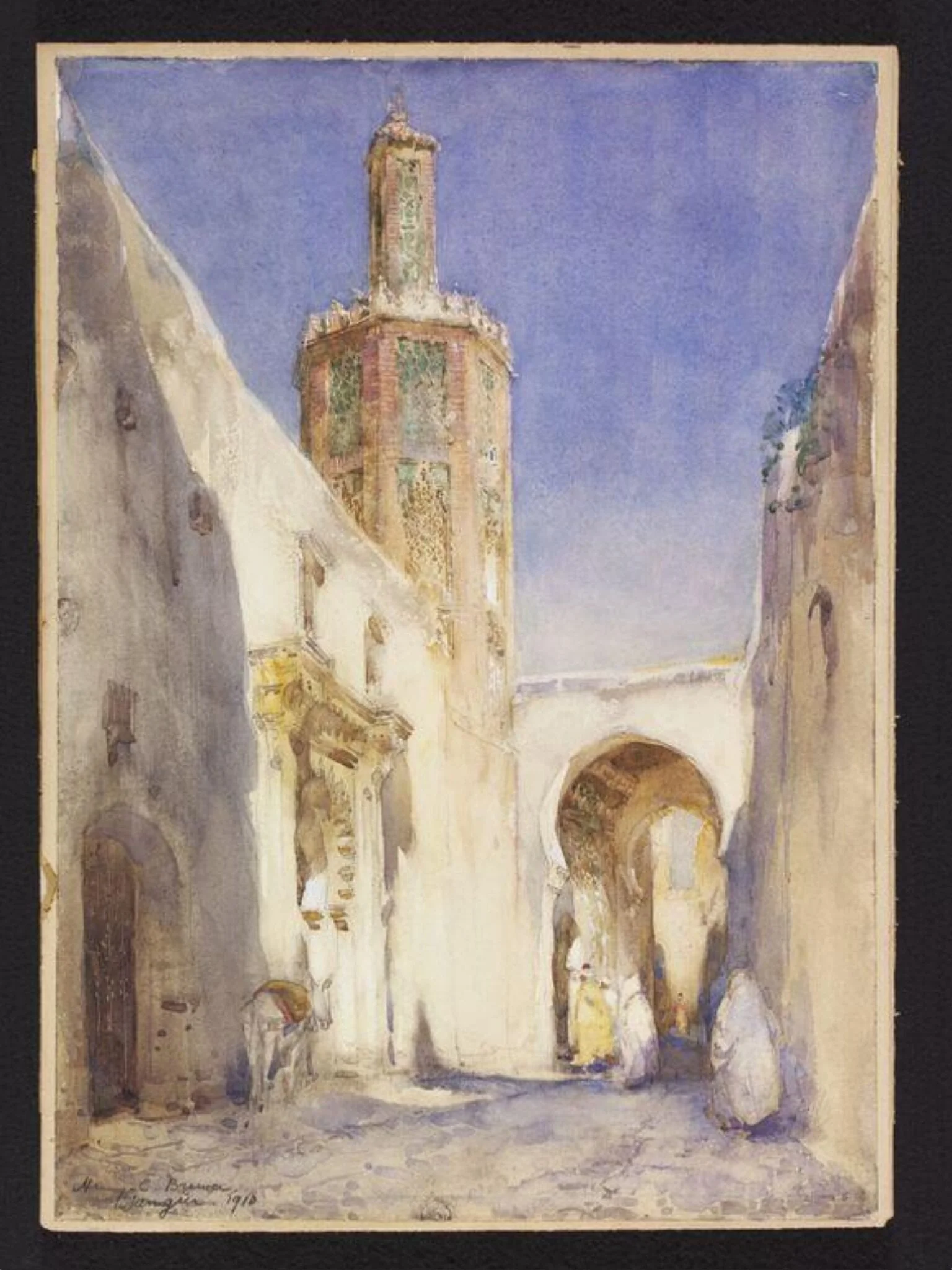 A Street in Tangier, detail