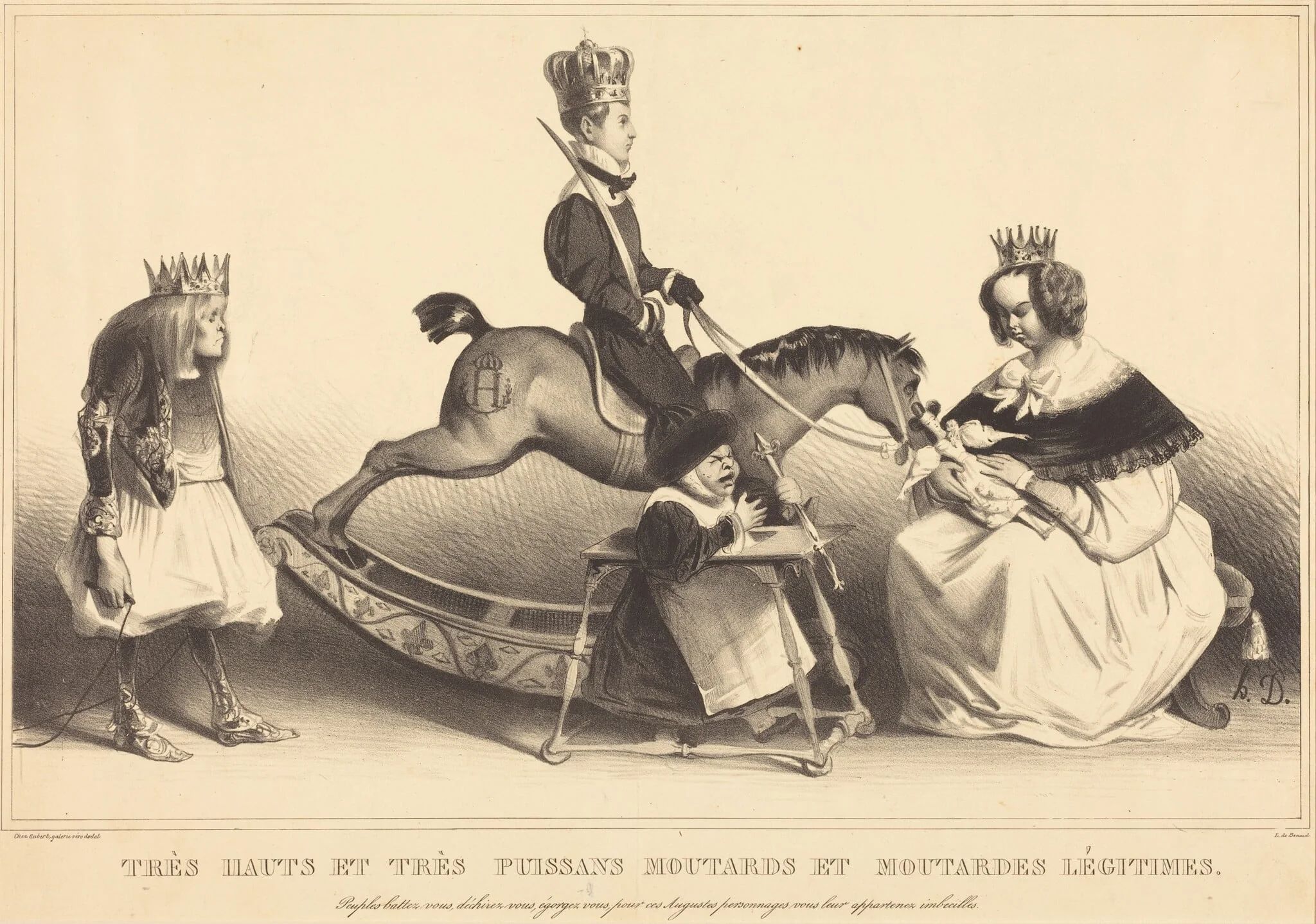 Très hauts et très puissans moutards et moutardes légitimes, detail