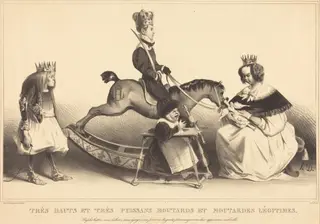 Très hauts et très puissans moutards et moutardes légitimes, by Honoré Daumier, ink, 1834