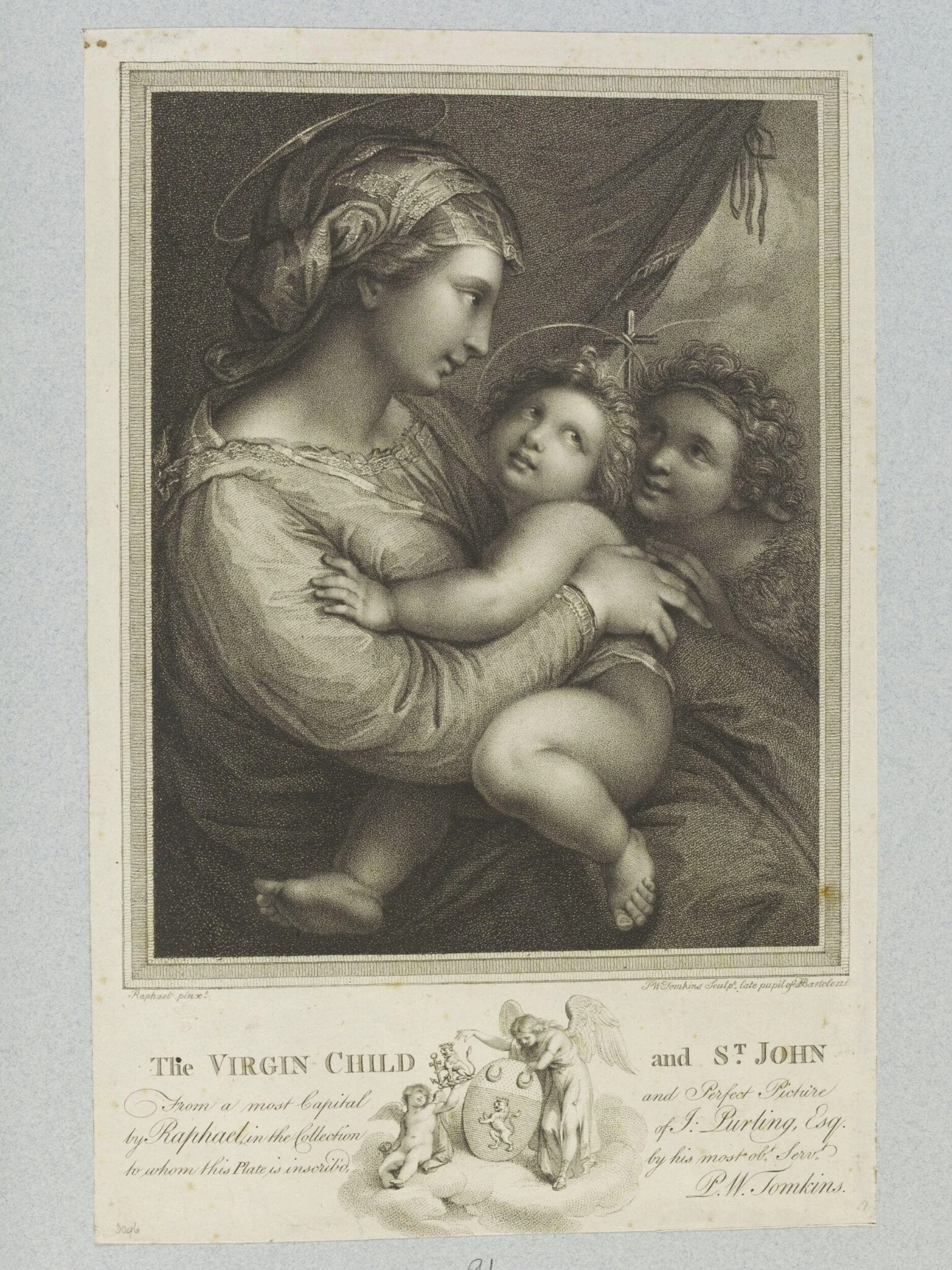 The Virgin Mary, Child and St. John, detail