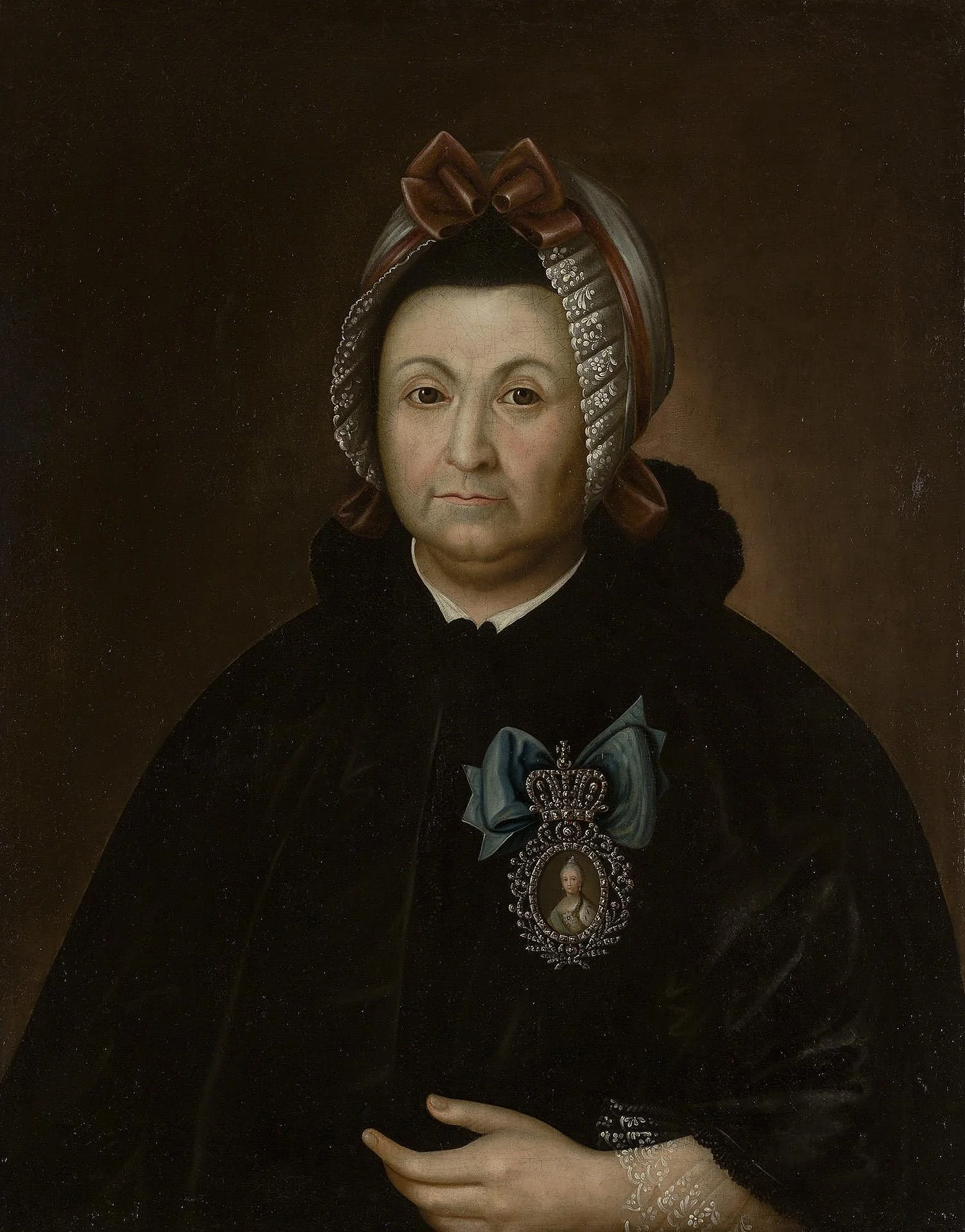 Portrait of Darya Potemkina, detail