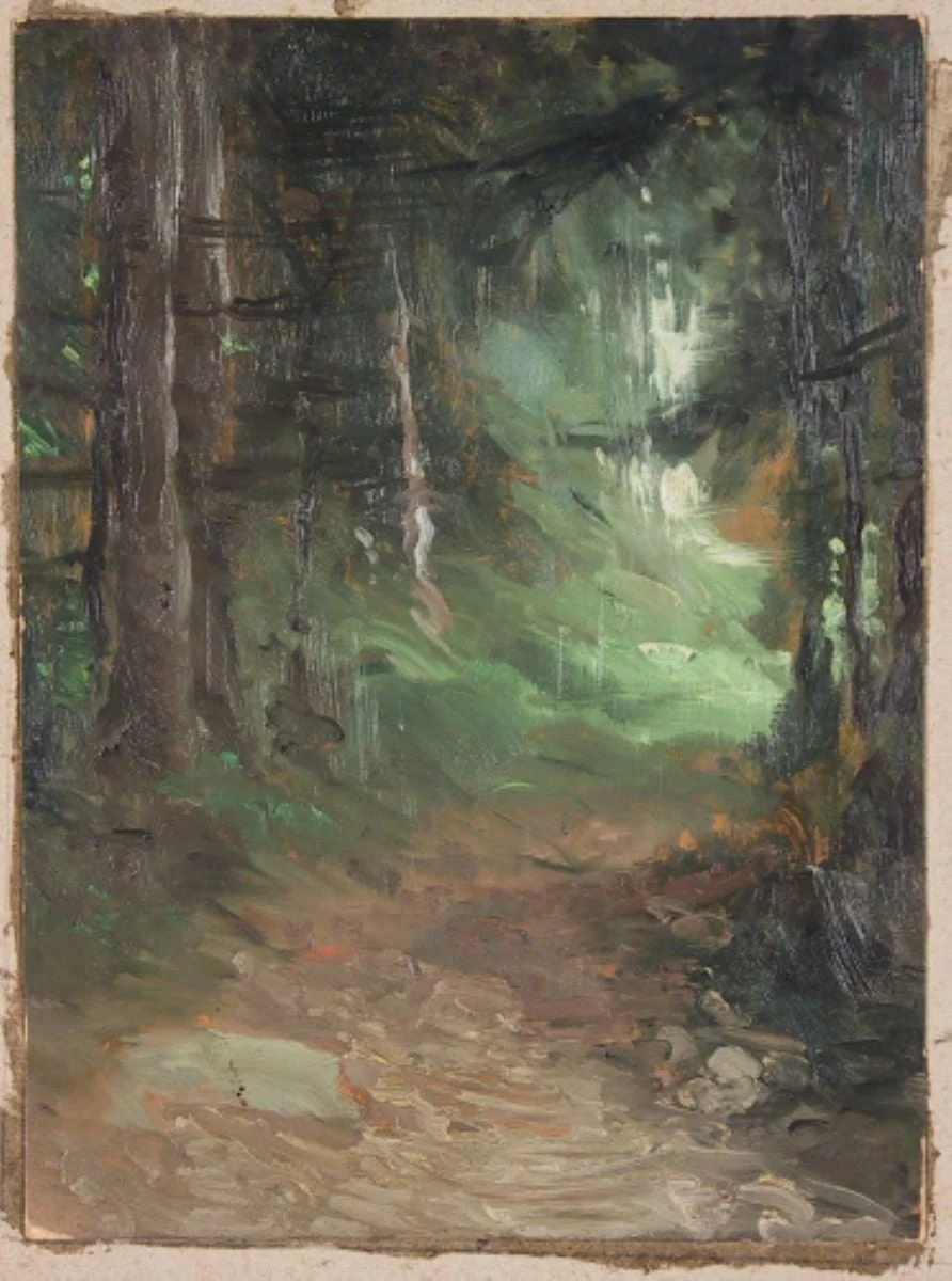În pădure, detail