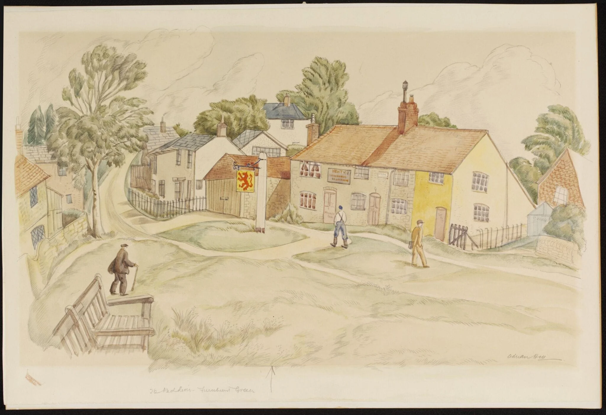 The Red Lion, Fernhurst Green, detail