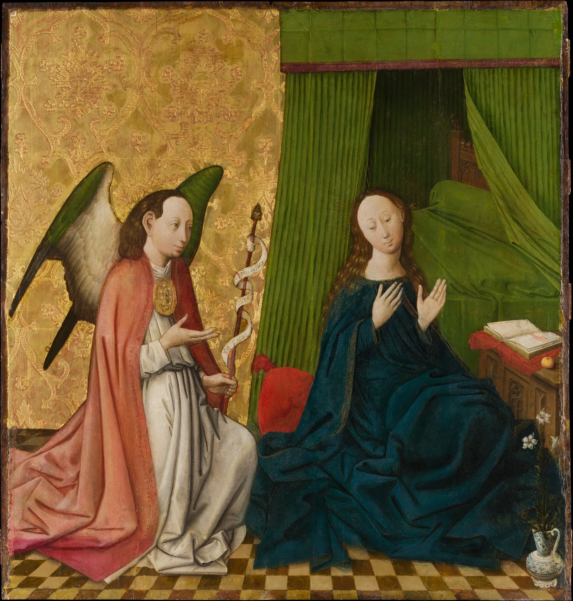 The Annunciation, detail