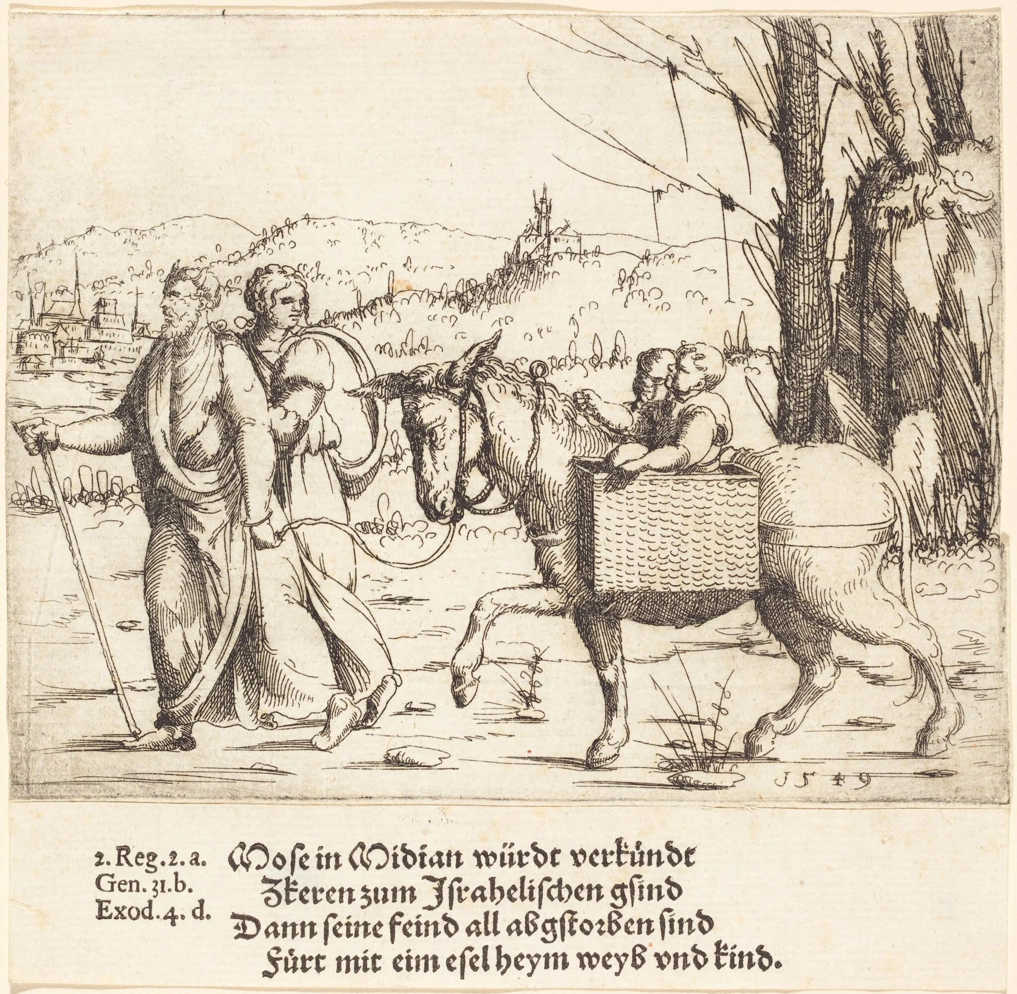 Moses Returns to Egypt from Midian, detail
