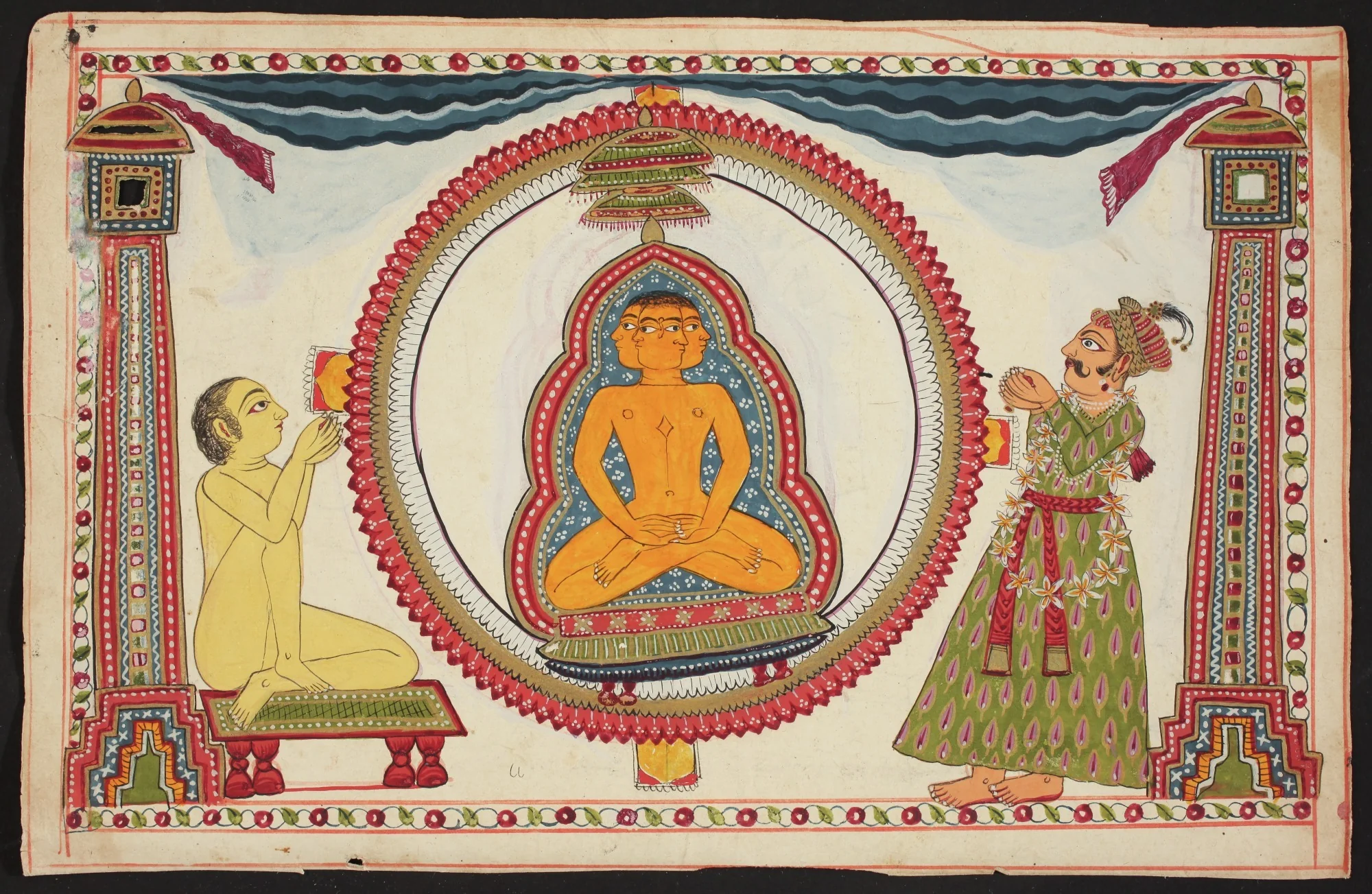 Folio from the Bhaktamara Stotra (“Hymn of the Immortal Devotee”), detail