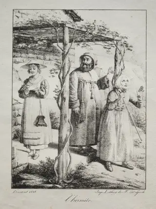 The Hermit, by Louis Hersent, 1818