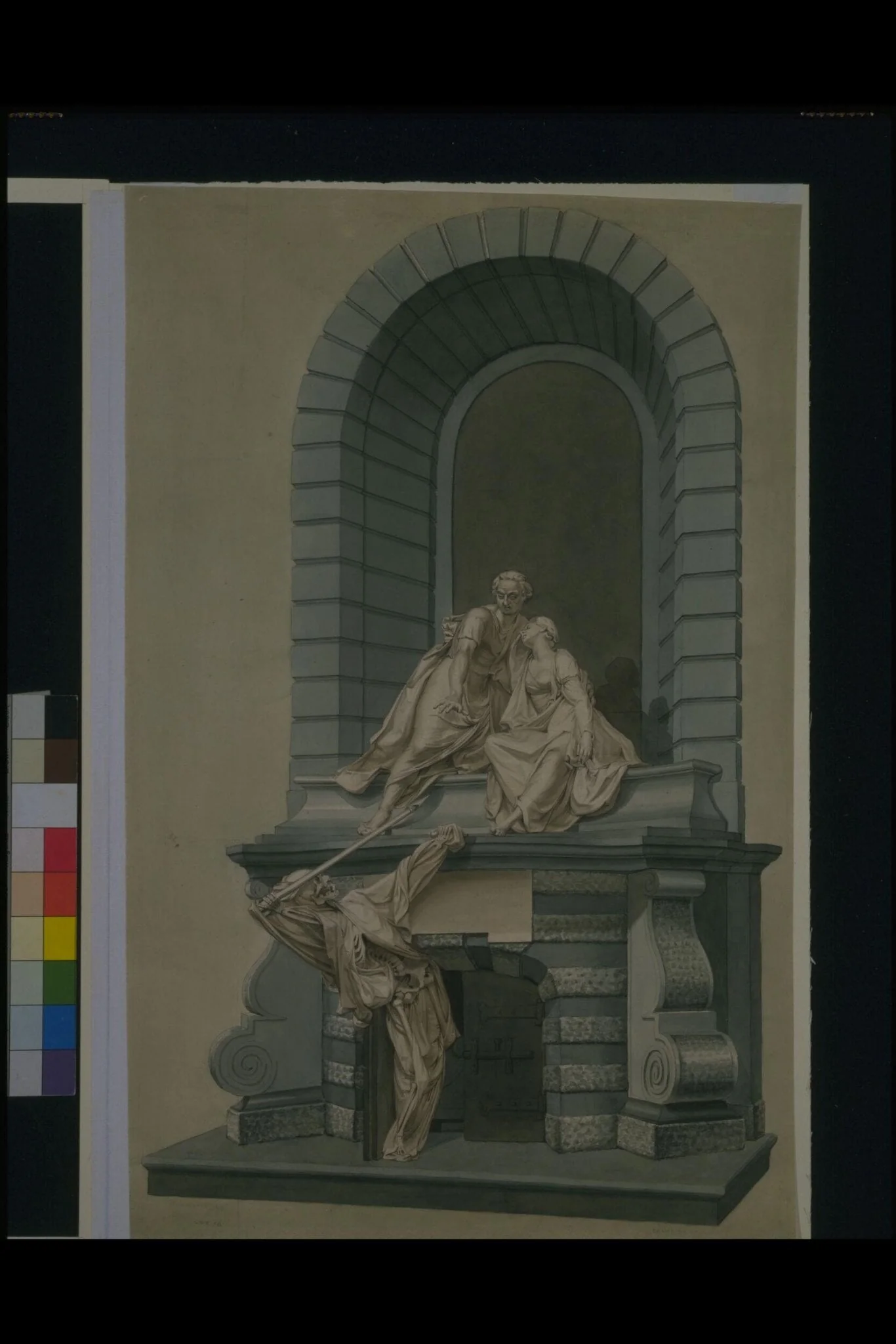 Nightingale Monument, detail