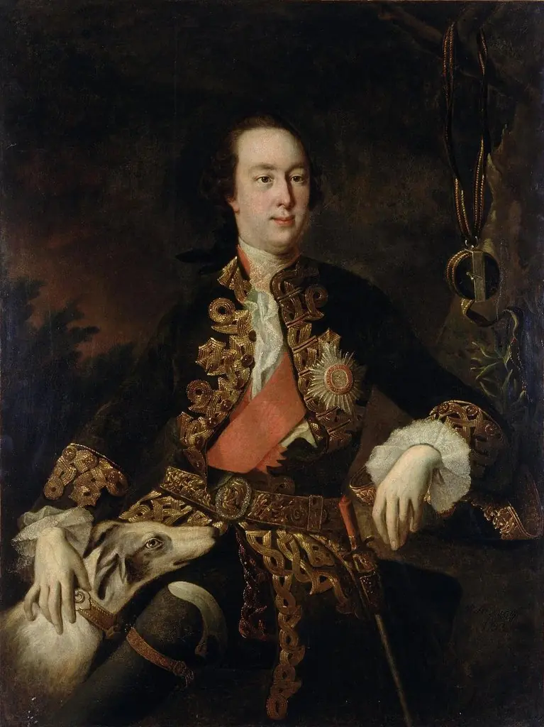 Portrait of P.B. Sheremetev, by Ivan Argunov, oil, 1753