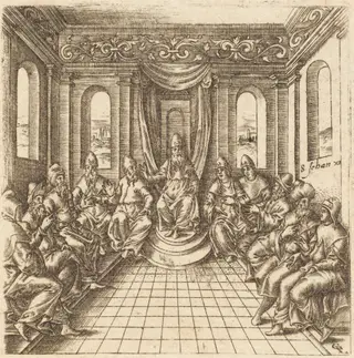 The Chief Priests and Pharisees, by Léonard Gaultier, ink, 1578