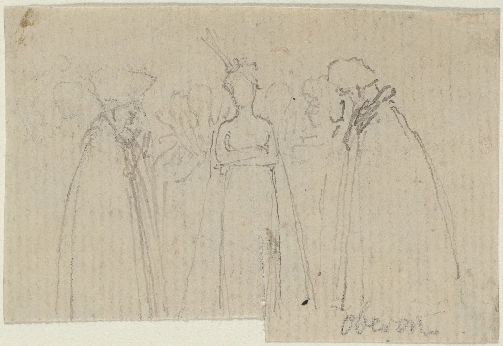Sheet of Studies [recto and verso], detail