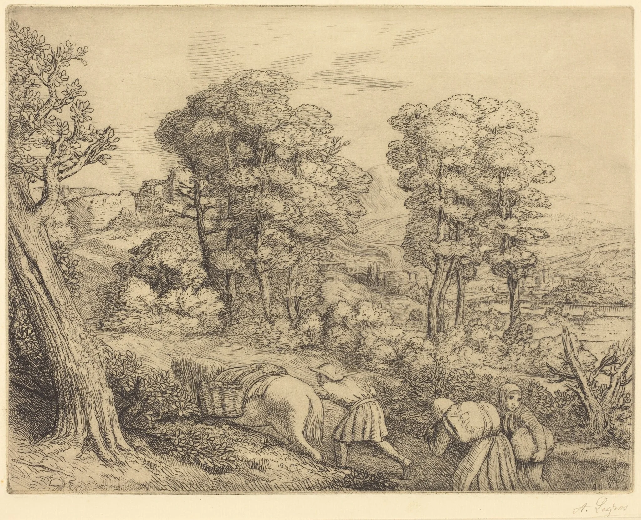 Return to the Farm (Le retour a la ferme), detail