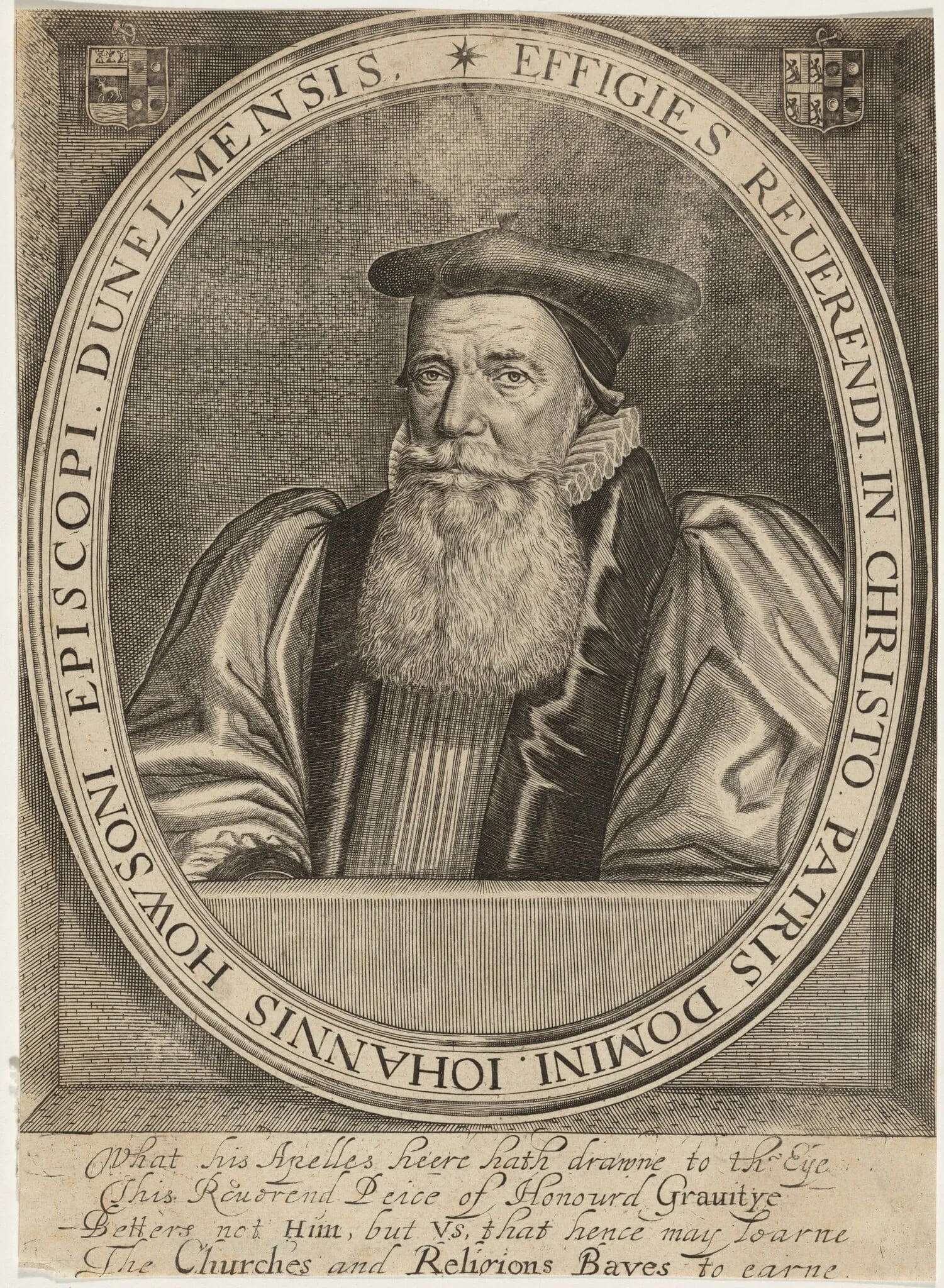 John Howson, Bishop of Durham, detail