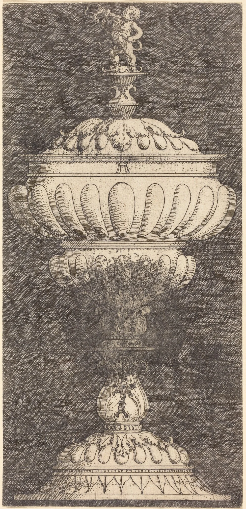 Covered Goblet with Young Hercules, detail
