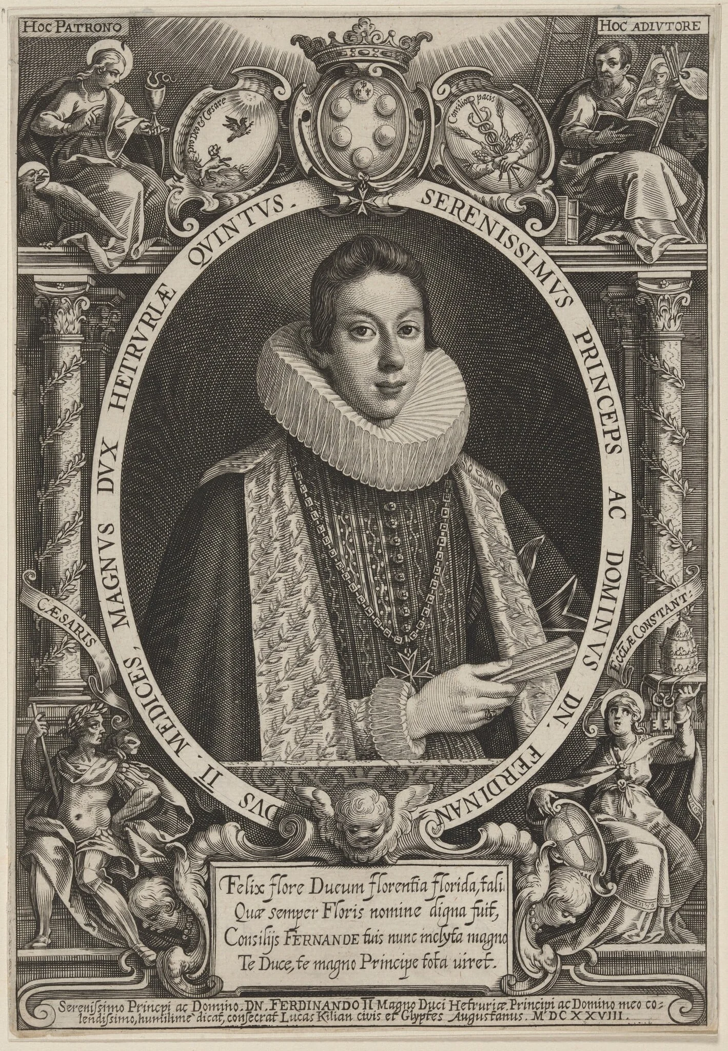 Ferdinand II, Roman Emperor, detail