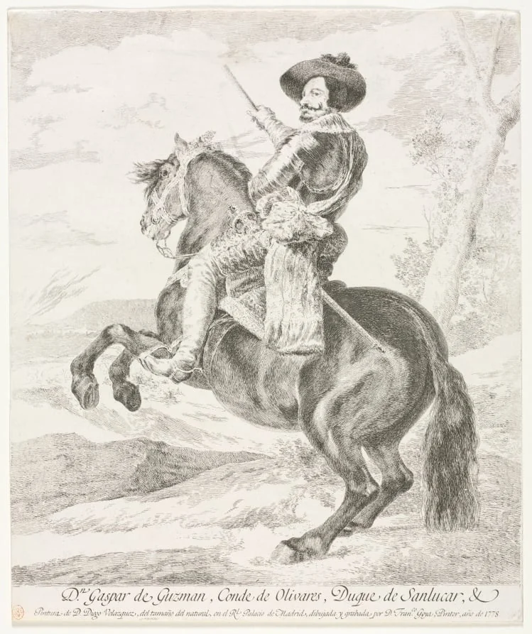 Gaspar de Guzman, detail