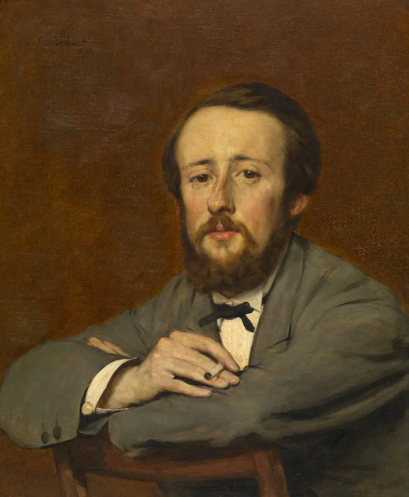 Portrait of William Barber, by Piet Verhaert, oil, 1874