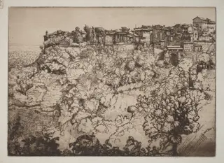 Tivoli, by Donald Shaw MacLaughlan, ink, 1905