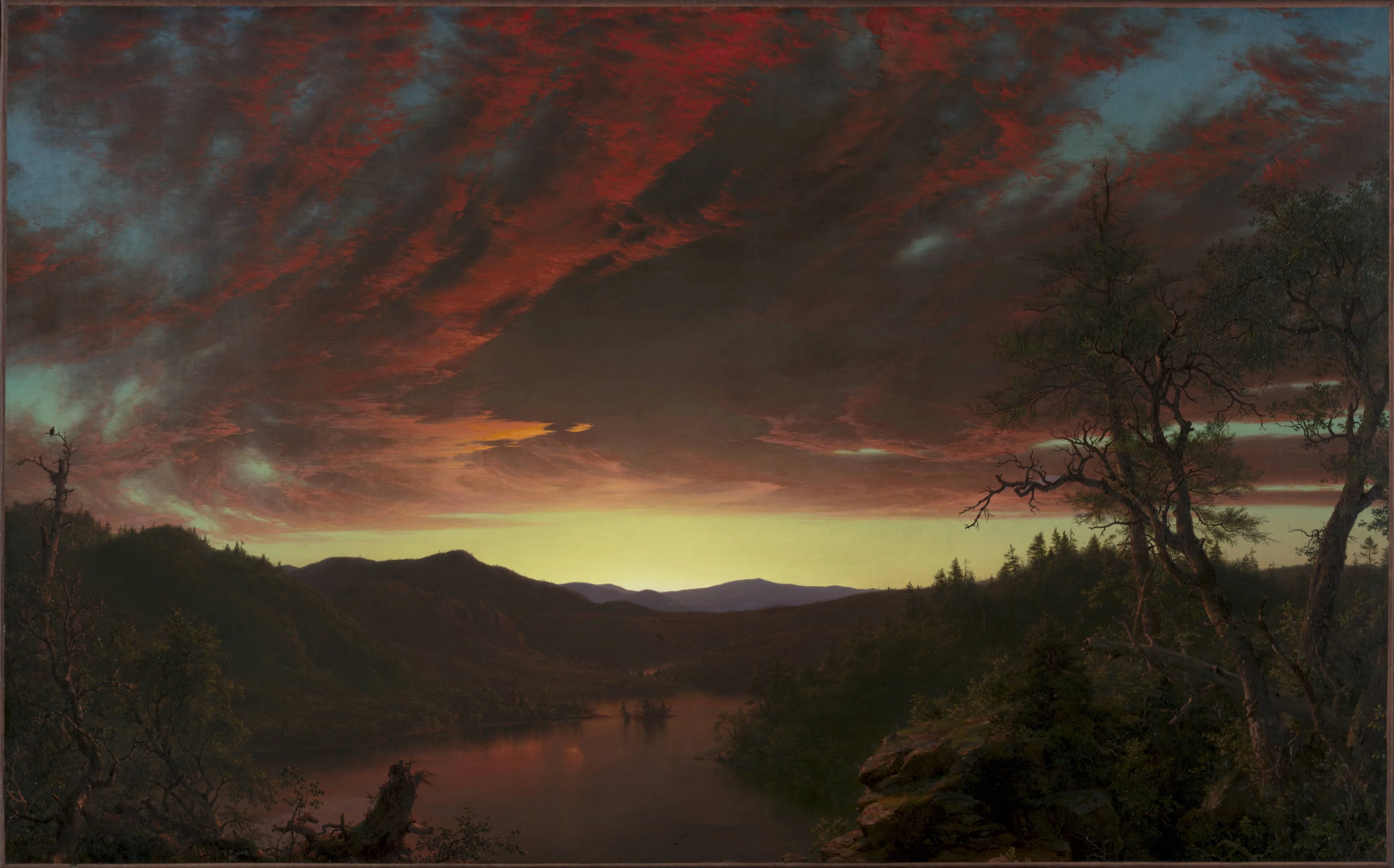 Twilight in the Wilderness, detail