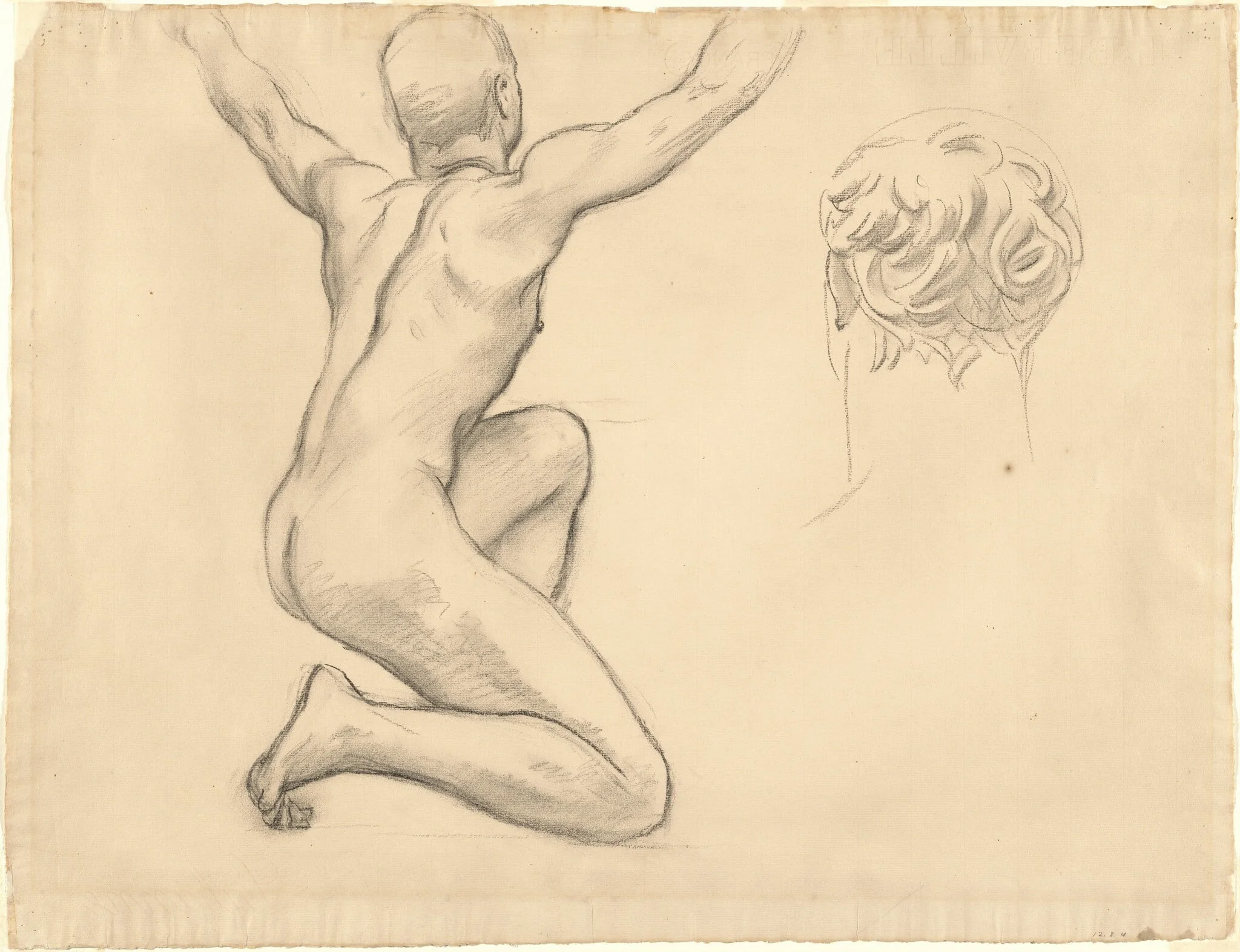 Studies for "The Unveiling of Truth", detail