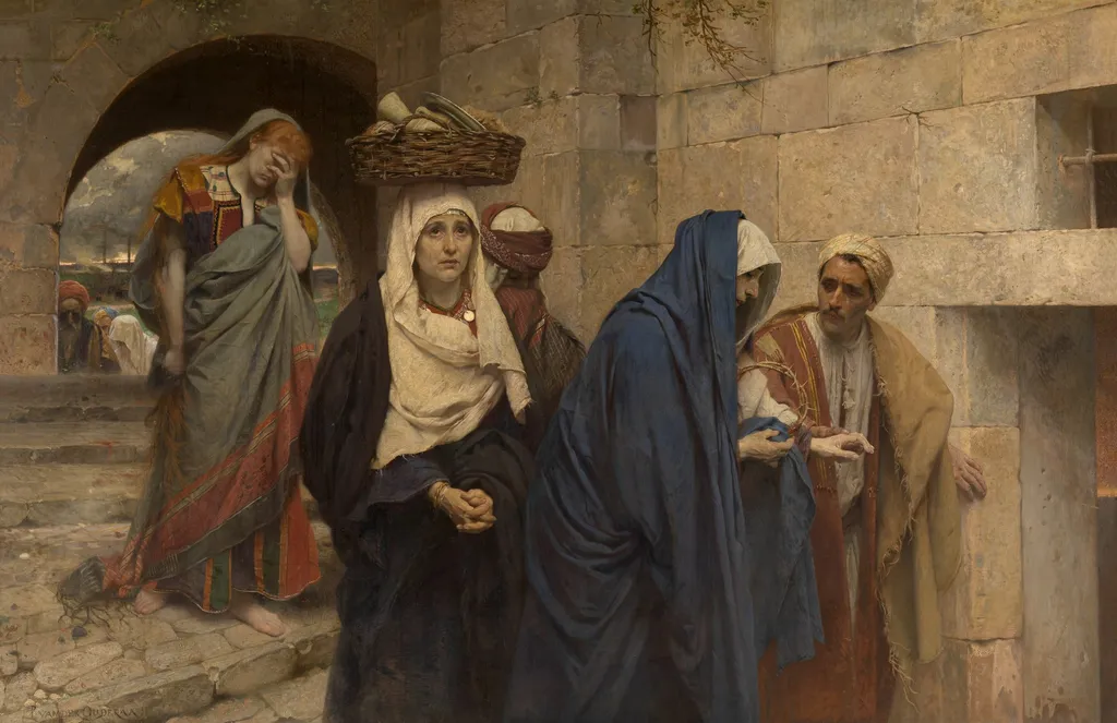 The Holy Women Returning from Christ's Grave, by Pieter Van der Ouderaa, oil, 1897
