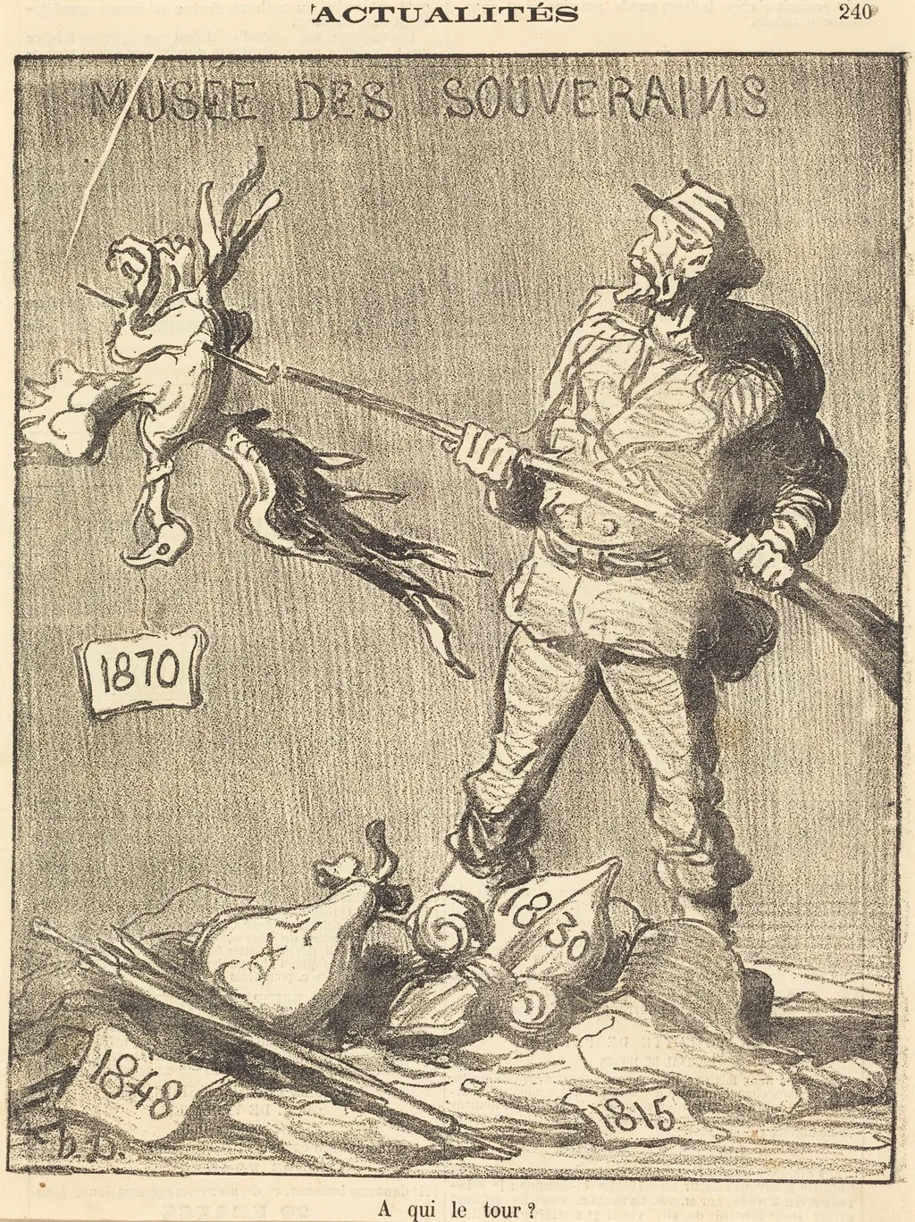 A qui le tour?, by Honoré Daumier, 1870