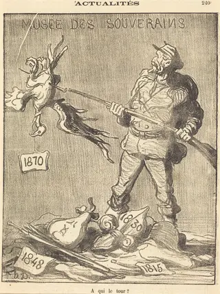 A qui le tour?, by Honoré Daumier, 1870