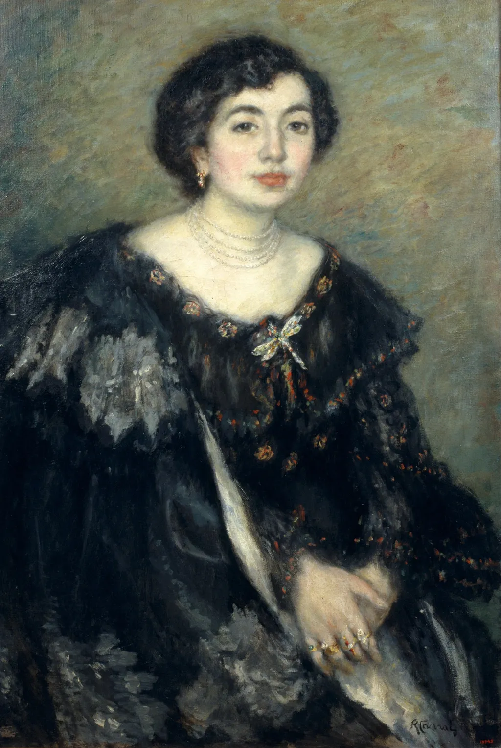 Portrait of Rosa Amouroux, by Ricard Canals, oil, 1910