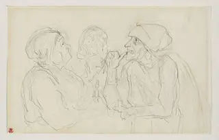 Les trois commères, by Honoré Daumier, 1854