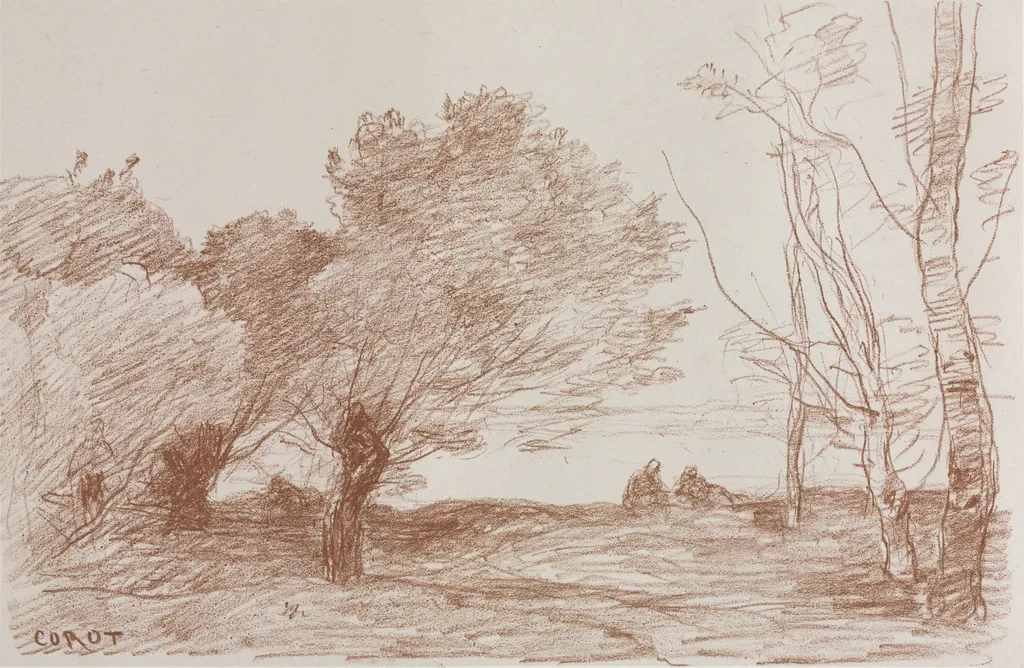 Willows and Poplars, by Jean Baptiste Camille Corot, 1871