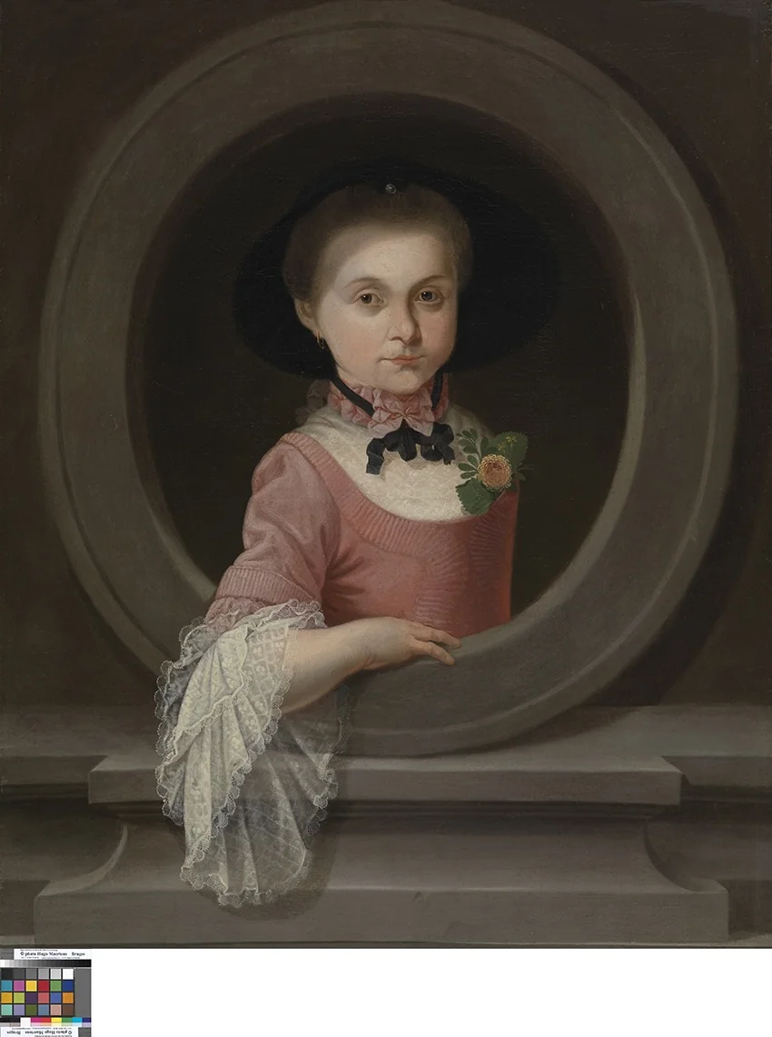 Portret van een meisje, detail