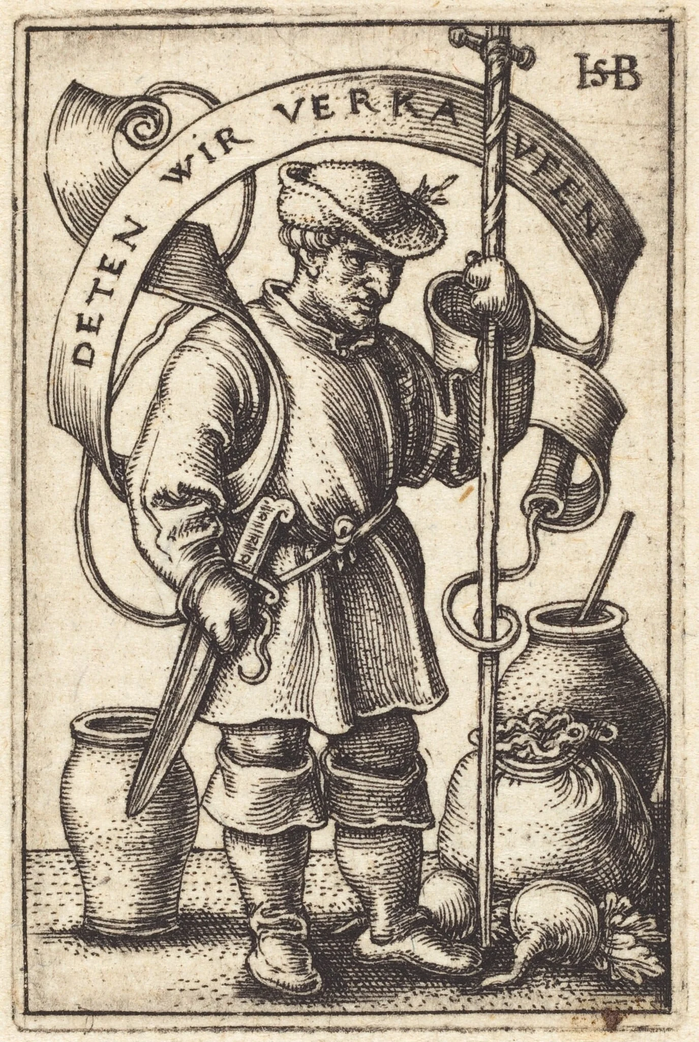 Peasant at Market, detail