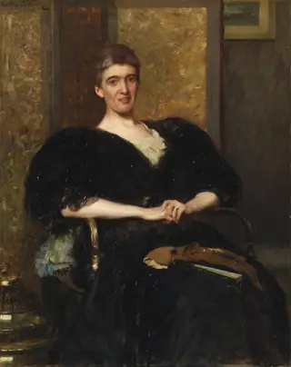 Portrait of Lady Armstrong (née Ferrard), by Walter Osborne, oil, 1899