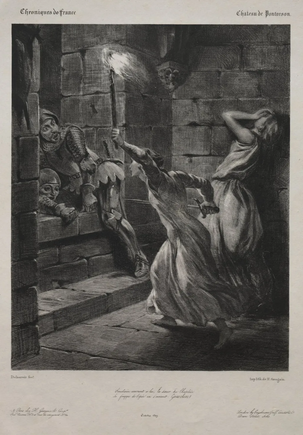 The Sister of Duguesclin, by Eugène Delacroix, 1829