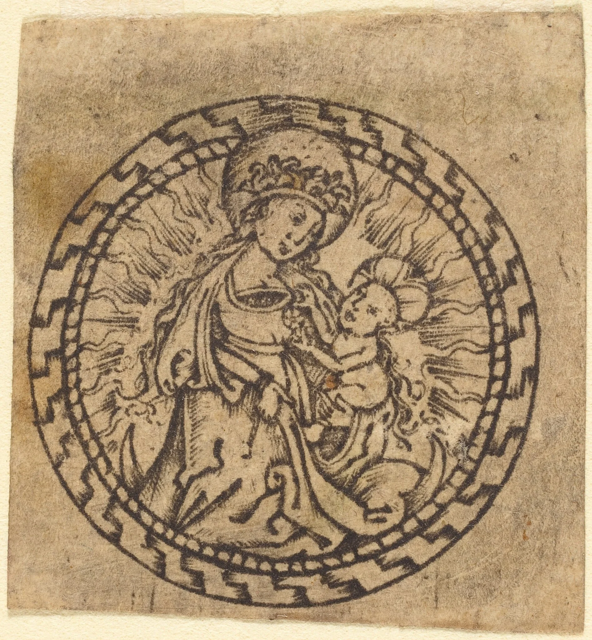 Madonna and Child, detail