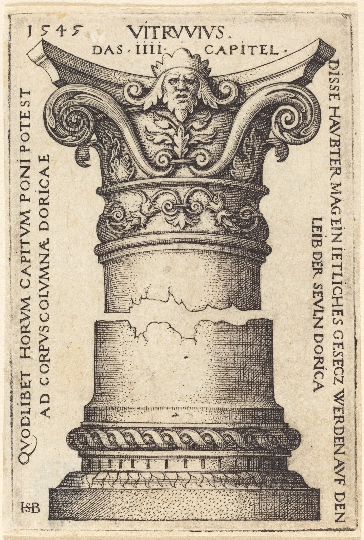 Capital and Base of a Column, detail