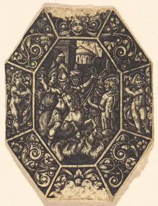 Man on Horseback, by Antoine Jacquard, ink, 1612