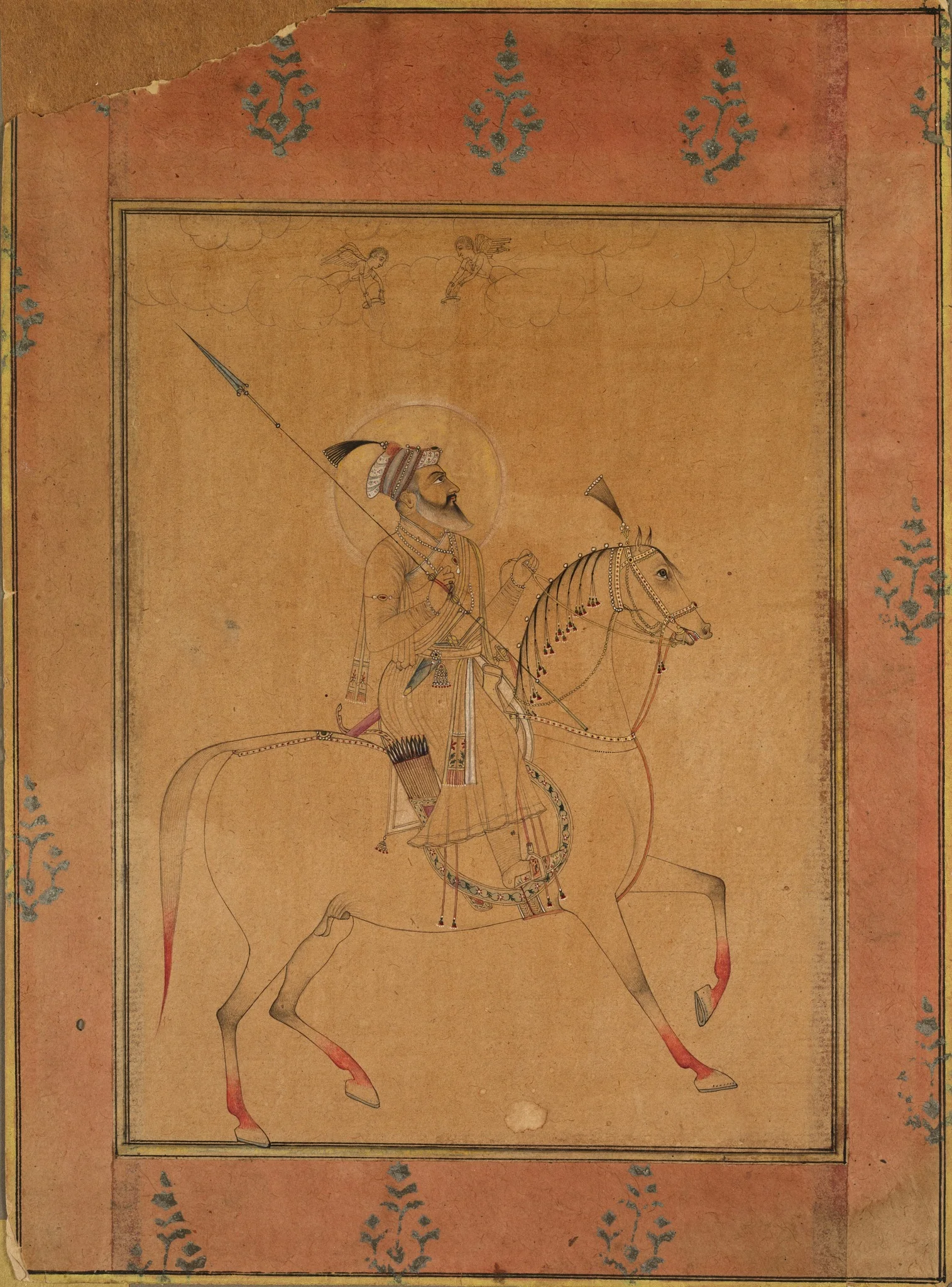 Emperor Shah Jahan, detail
