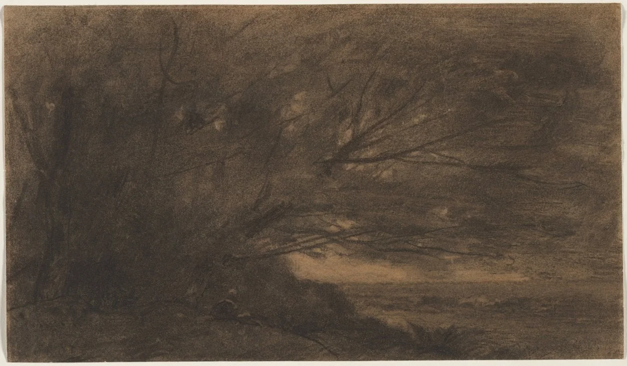 Landscape (The Large Tree), detail