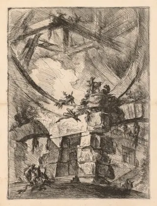 The Prisons:  A Prison Door, by Giovanni Battista Piranesi, 1748