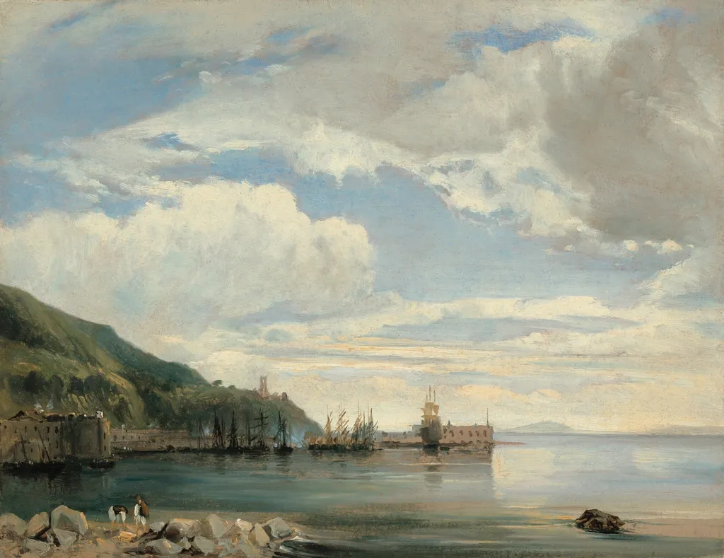 On the Bay of Naples, by Léon-François-Antoine Fleury, oil, 1830