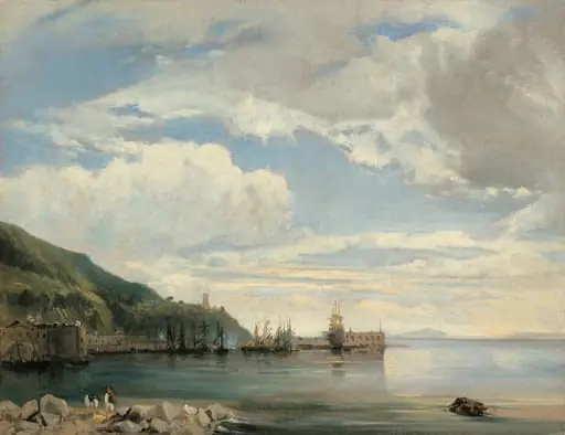 On the Bay of Naples, by Léon-François-Antoine Fleury, oil, 1830