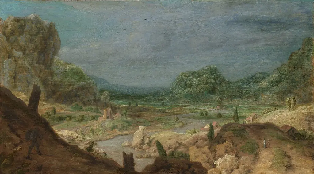 River Valley, by Hercules Segers, oil, 1628
