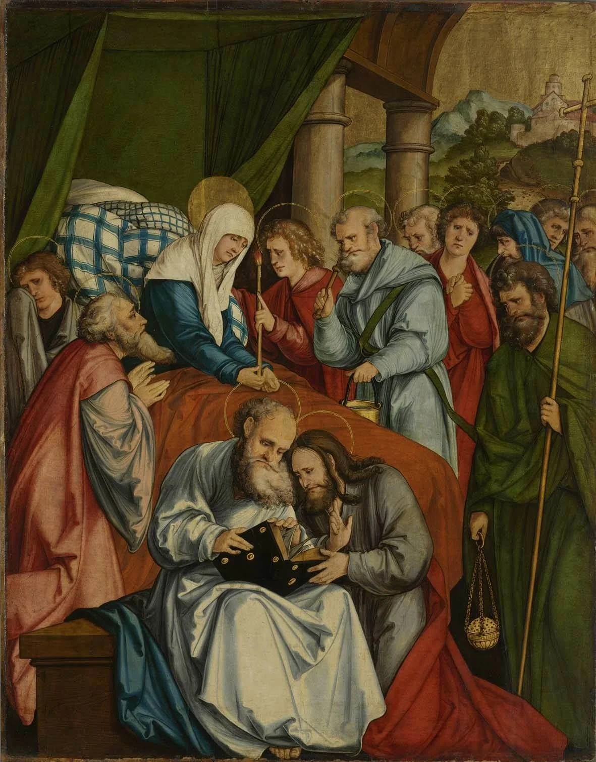 Christgartner Altar: Tod Mariens, detail