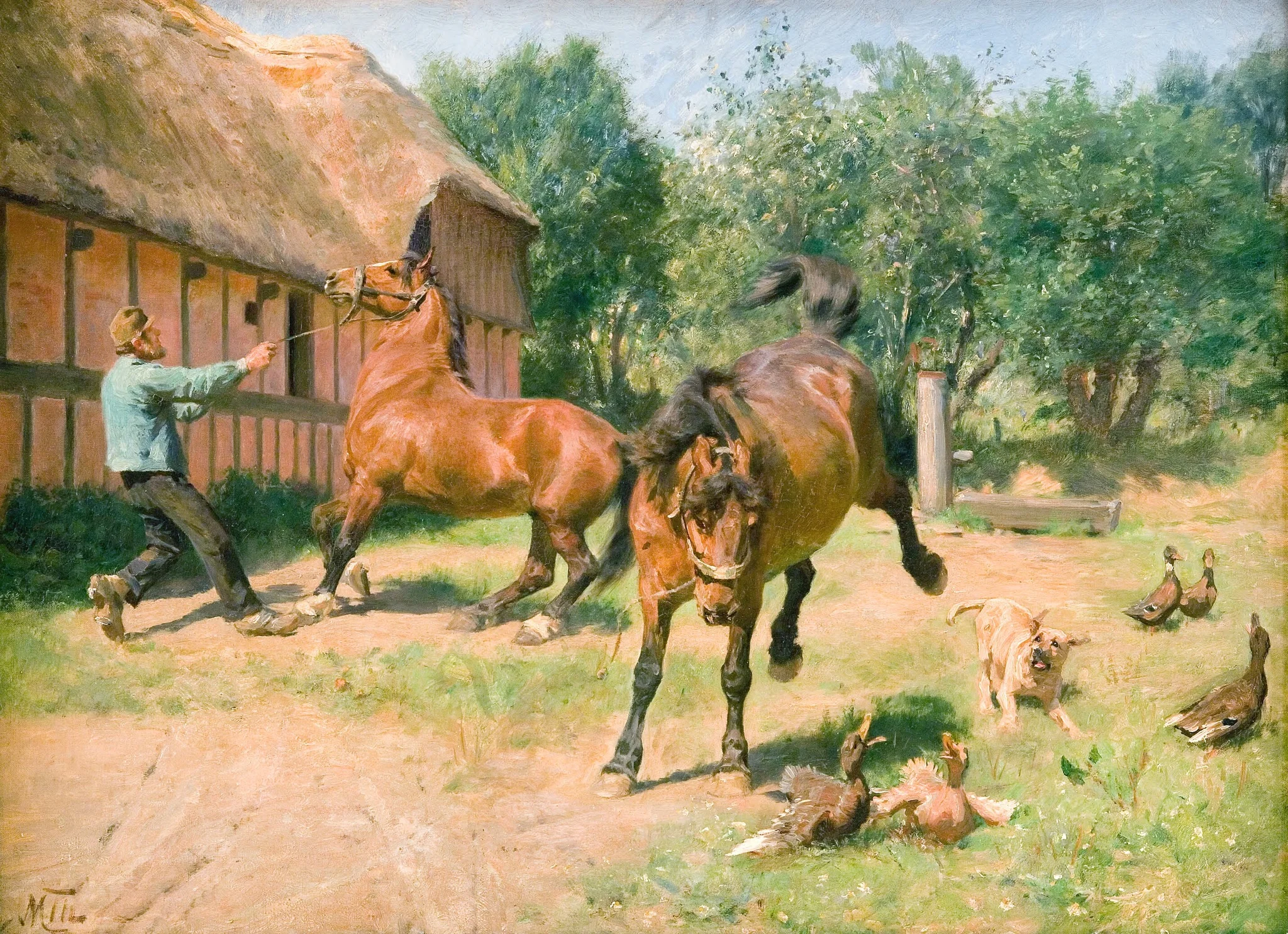 Kåde heste, detail